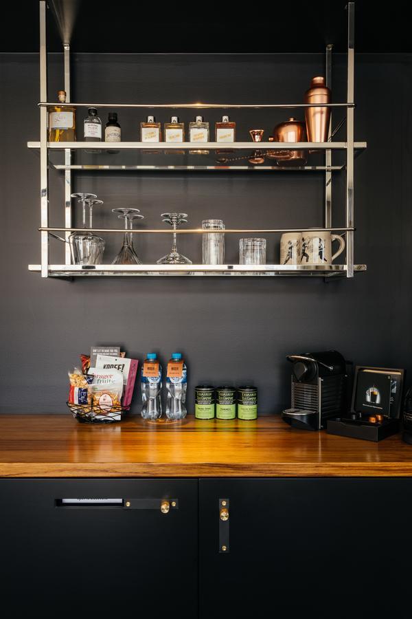 Macq 01 Hotel Hobart Exterior photo A wall-mounted kitchen rack