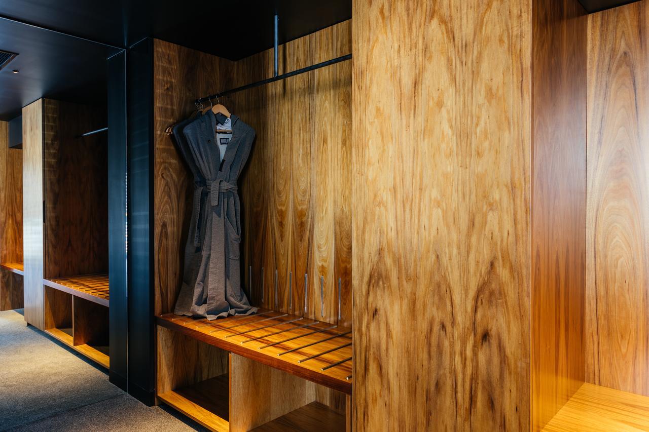 Macq 01 Hotel Hobart Exterior photo The changing room at the London Aquatics Centre
